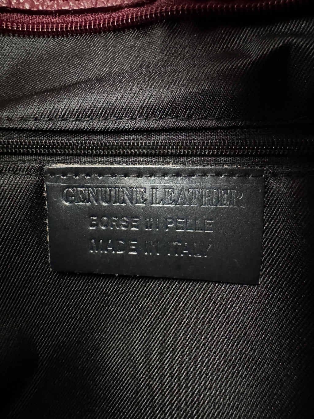 Borsa Tote LOTO - in Vera Pelle Martellata Made in Italy