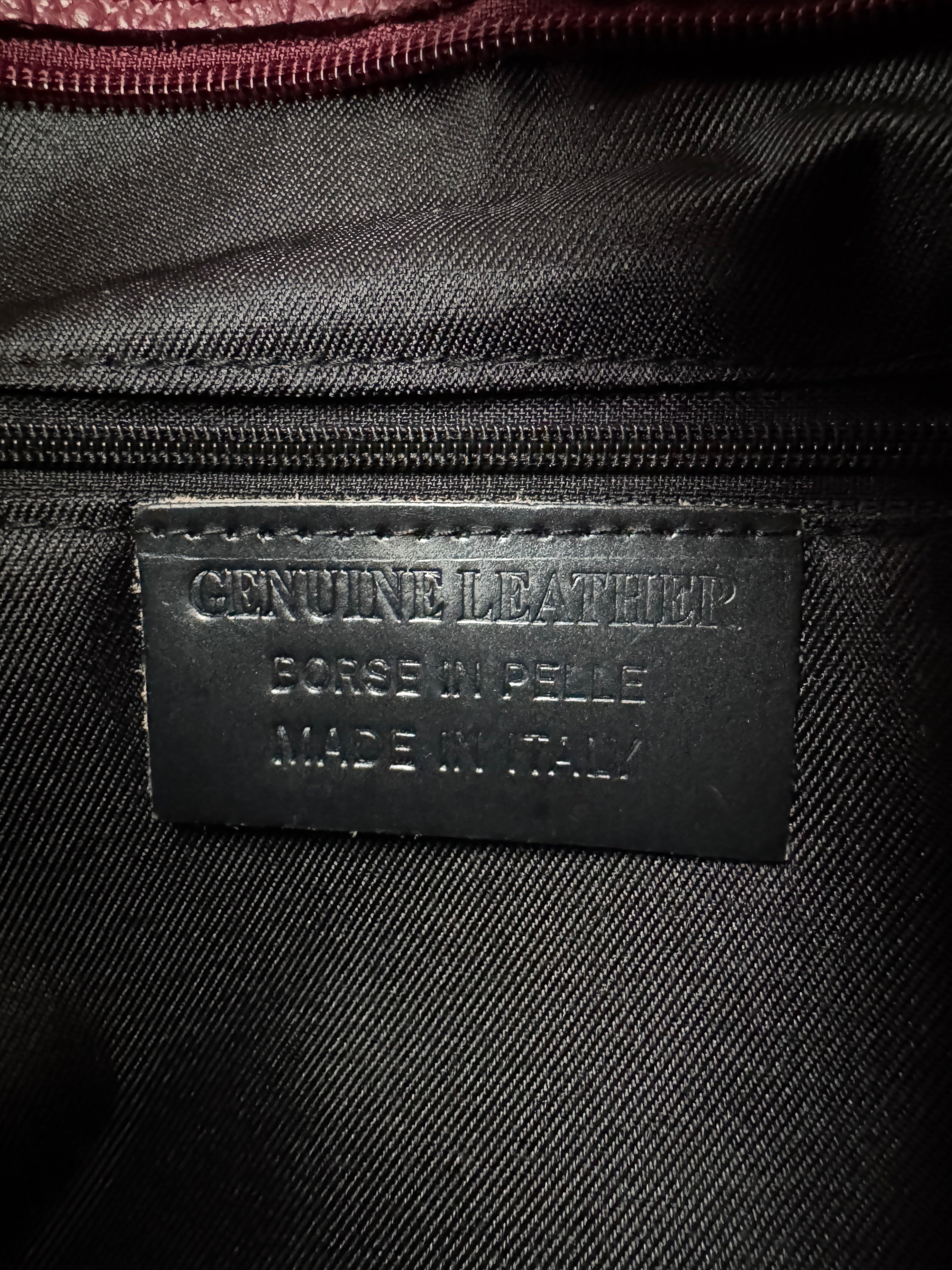 Borsa Tote LOTO - in Vera Pelle Martellata Made in Italy