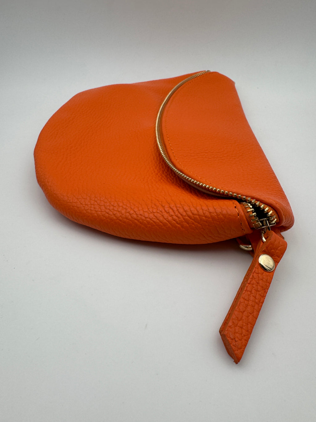 Marsupio Tulipano L - in Vera Pelle Martellata Made in Italy