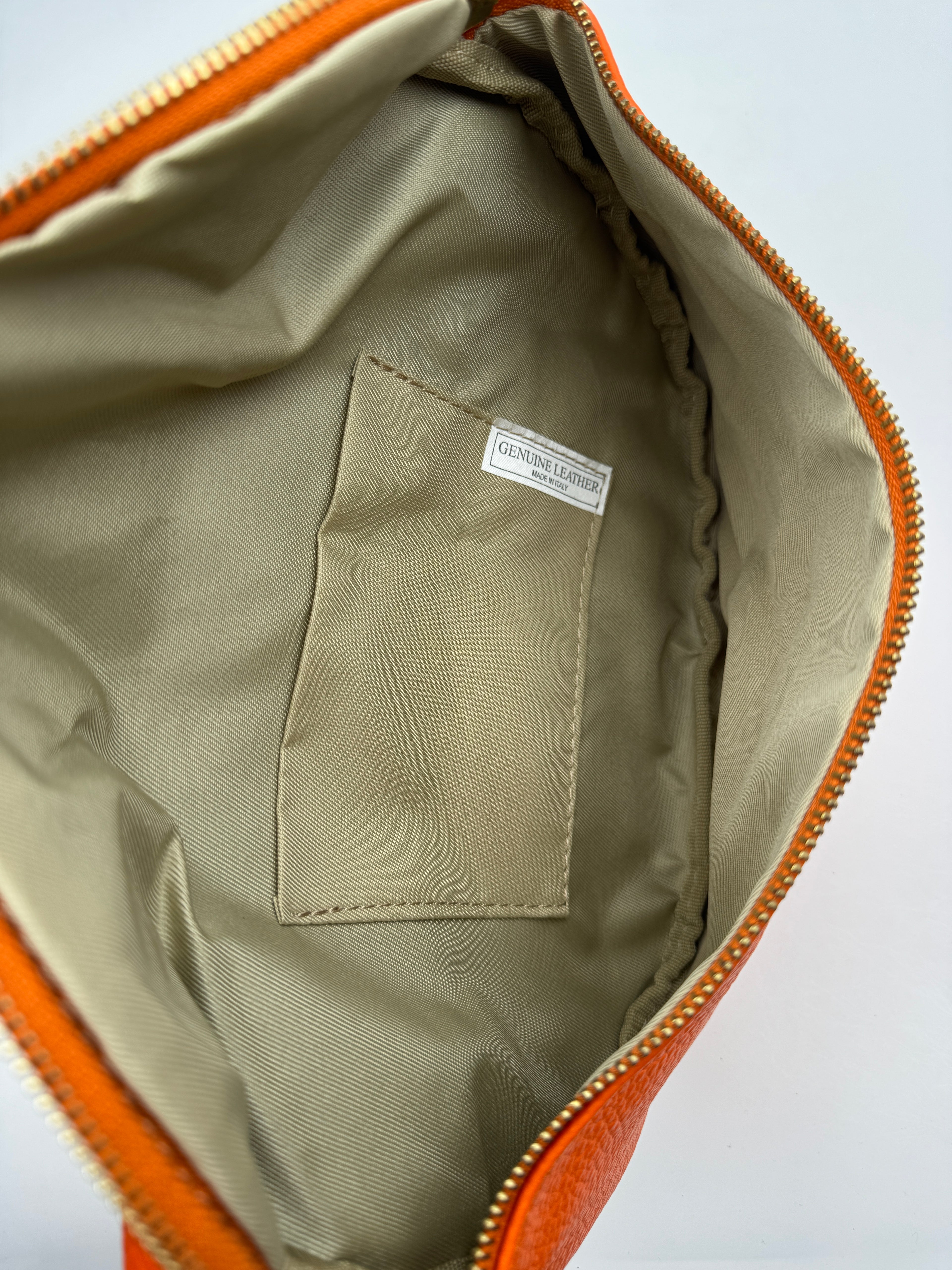 Marsupio Tulipano L - in Vera Pelle Martellata Made in Italy