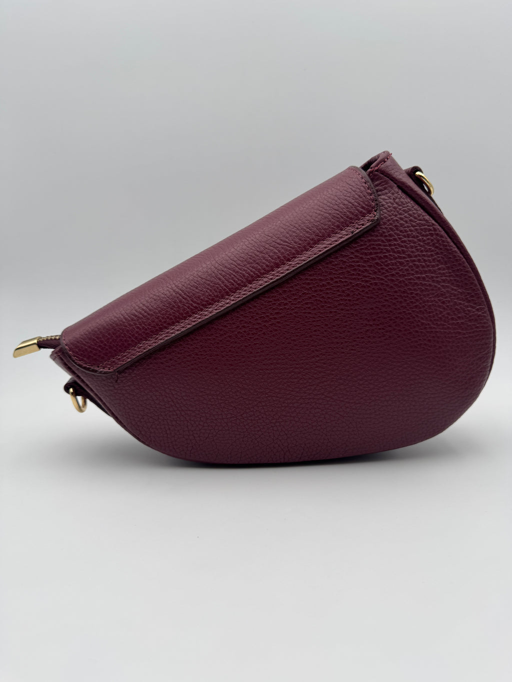 Borsa a Tracolla CAMELIA - In Vera Pelle Martellata Made in Italy