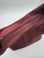 Borsa Hobo LAVANDA - in Vera Pelle Scamosciata Made in Italy