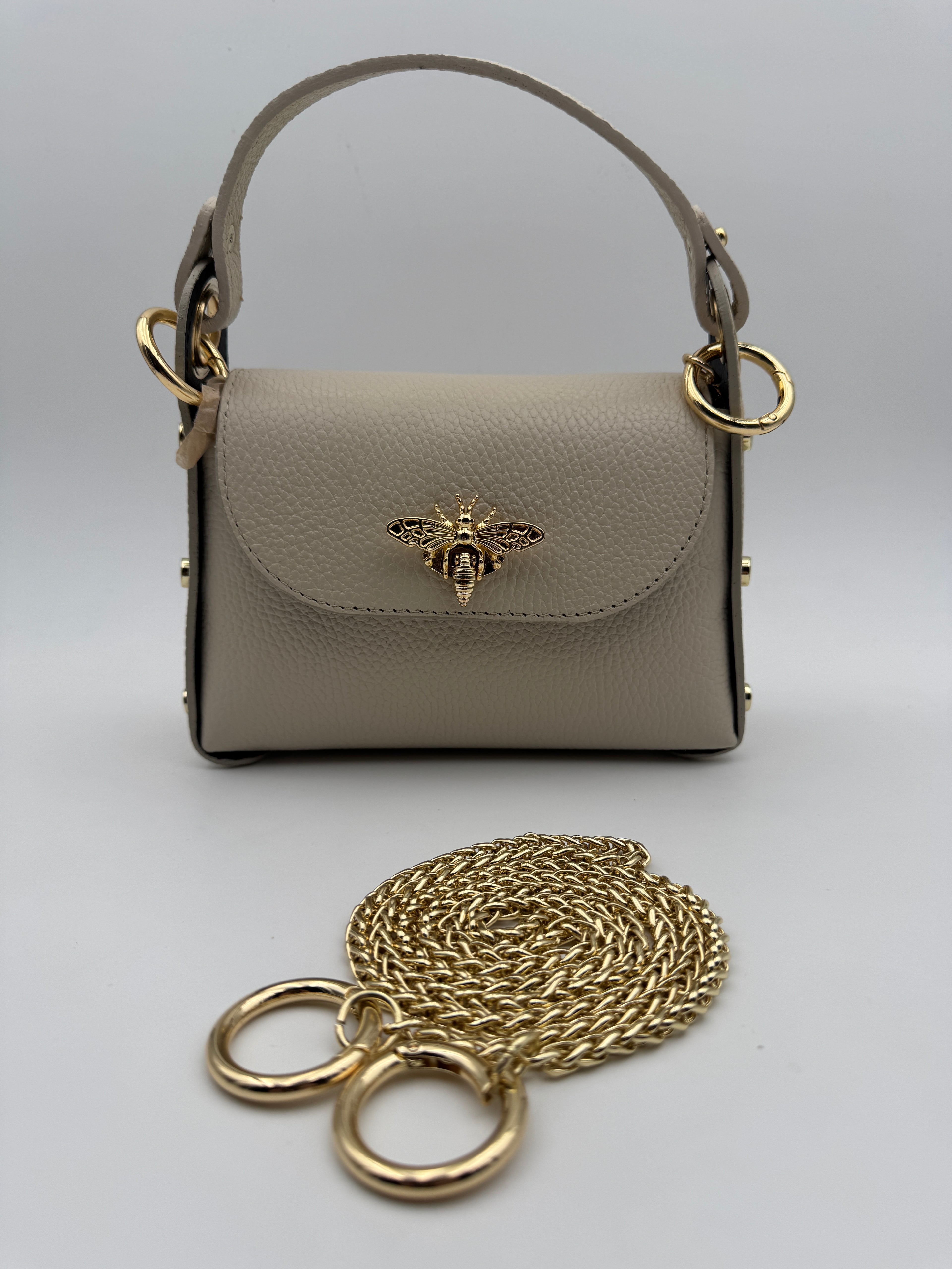 Borsetta Ape DAMA - in Vera Pelle Martellata Made in Italy