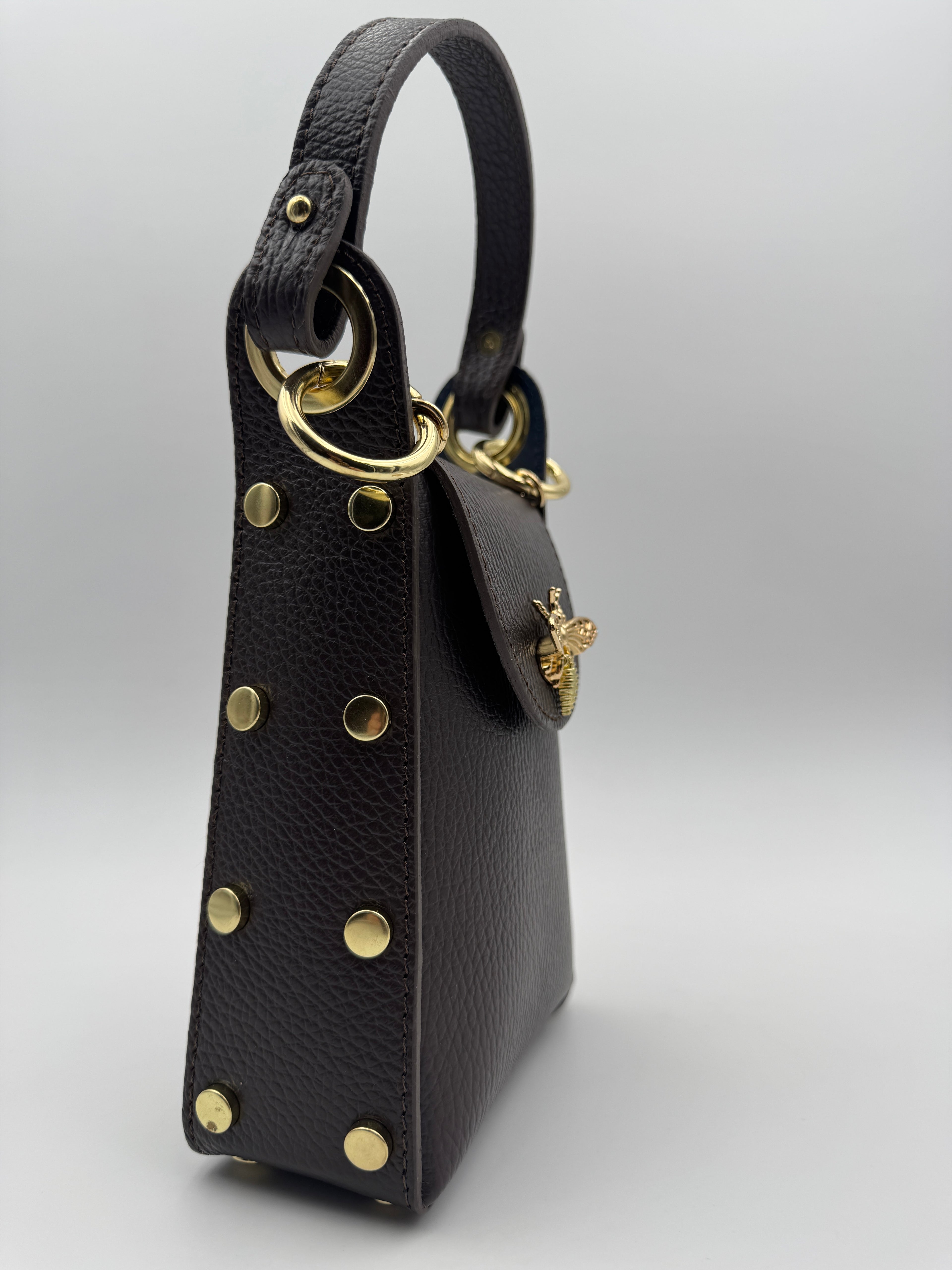 Borsetta Ape EDERA - in Vera Pelle Martellata Made in Italy